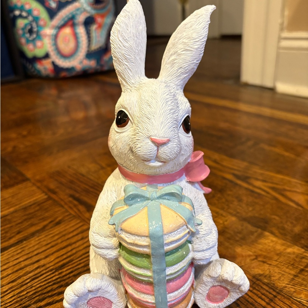 Easter bunny with macarons